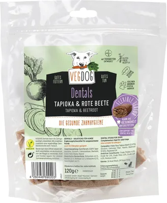 Produktbild von VEGDOG 400001, Leckerli, Hund, Adult, Rote Bete, Süßkartoffeln, 120 g
