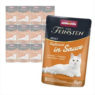 Produktbild von Animonda Vom Feinsten 12x85g Nassfutter für Katzen Huhn mit Pute in Soße