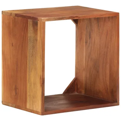 Image de Étagère murale 40x30x40 cm en bois massif d'acacia