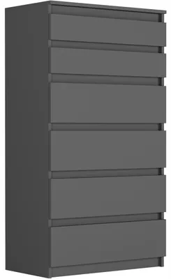 Obrázek produktu pro Komoda 70 cm 6 zásuvek skříňka FRAMIRE R-6 antracit