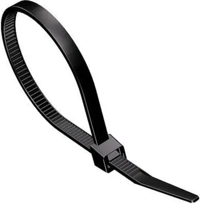 Produktbild von Allteq ALTQ-KB-300-B, Kabelbinder mit Klettverschluss, Nylon, Schwarz, 500 mm, 8,8 mm, 50 Stück(e)