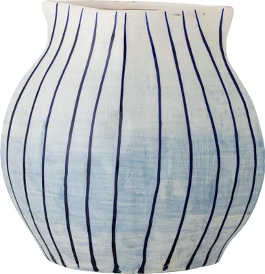 Image de Vase Esra, couleur bleue, en grès