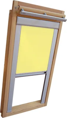 Produktbild von Rollo für VELUX Dachfenster Sichtschutz mit Seitenschienen GGL/GPL/GGU/GPU - CK06 - gelb