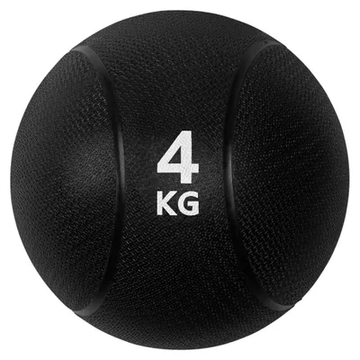 Produktbild von VirtuFit Medicijnbal Pro 4 kg Medizinball aus Gummi Schwarz