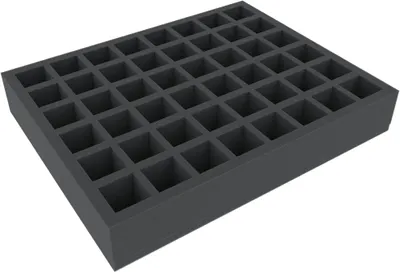 Produktbild von Schaumstoffeinlage 55 mm mit 48 Fächern für Miniaturen & Farben