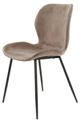 Obrázek produktu pro Jídelní židle FURNLUX Rondea šampaňská a černá 46 cm / Hlavní barva: béžová / Rozměry: 46 x 84 x 51 cm