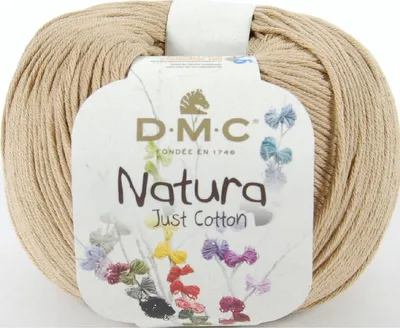 Produktbild von DMC Natura Just Baumwolle – feine, matte Baumwolle aus 100% gekämmter Baumwolle, Farbe 302 (Farbe N37)