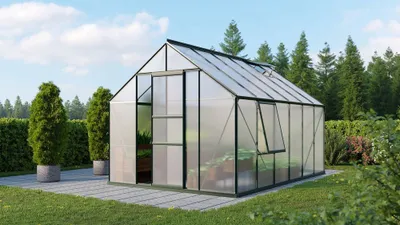 Obrázek produktu pro Vitavia "Meridian 1 9900" skleník smaragdově zelený 9,9 m² 6 mm HKP