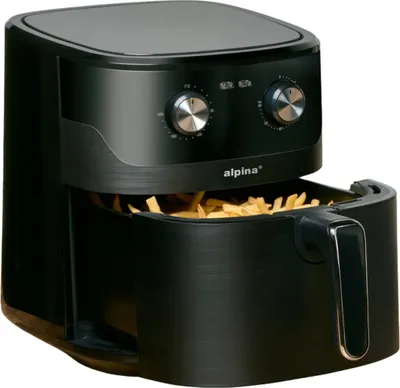 Produktbild von alpina Airfryer XL - Heißluftfritteuse 6L - Air Fryer 2 bis 5 Personen - einstellbare Temperatur 80 bis 200 Grad - mit Timer-Funktion - Heißluftofen 1600W
