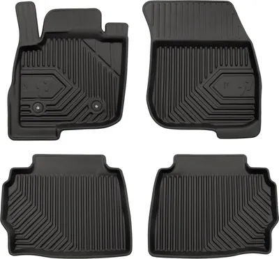 Image de Tapis de Sol de Voiture pour Ford Mondeo V 2014-2022 TPE Antidérapant Noir 4Pcs