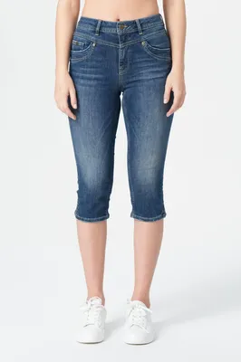Produktbild von M.O.D Miracle of Denim Rea Capri Capris Damen Dark Blue