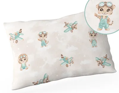 Produktbild von Kinder Kopfkissen 40x60 cm – Kleinkind Kissen – Antiallergisch – 100% Baumwolle