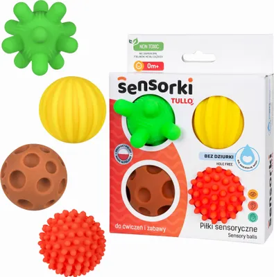 Produktbild von TULLO Sensorikbälle 4 Stück ohne Loch 74958