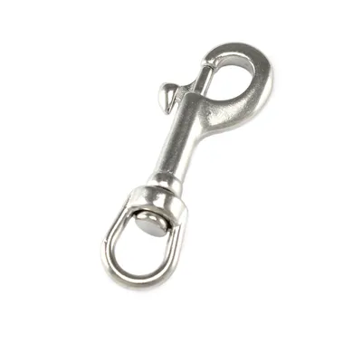 Produktbild von Karabinerhaken mit Wirbel 65mm Edelstahl / A4 Wirbelkarabiner