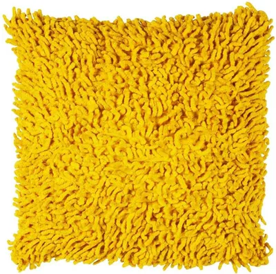 Zdjęcie produktu dla Żółta bawełniana poduszka 40x40 z lat siedemdziesiątych