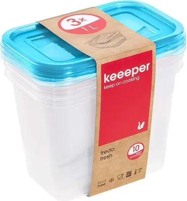 Image de keeeper 3067463200000 keeeper boîte de conservation "fredo fresh", 1,0 litre, rectangulaire