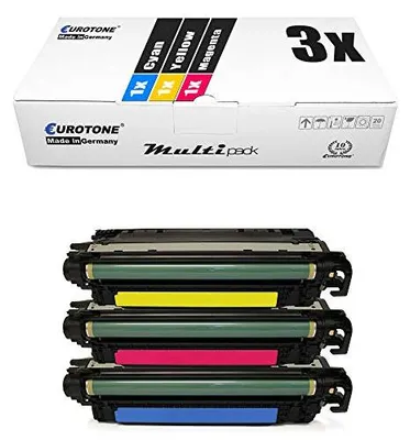 Eurotone 3x Tonerkartusche kompatibel mit HP CF361A Set aus 3 (CMY) – Produktansicht 1