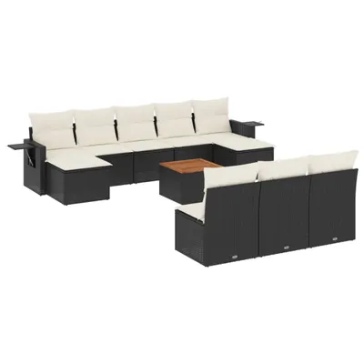 Produktbild von VidaXL 3224768, Cremefarben, Rattan, Stahl, Akazienholz, 110 kg, Erwachsene & Kinder, 550 mm, 550 mm