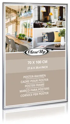 Produktbild von Posterrahmen 70 x 100cm silber