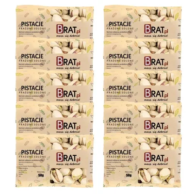 Zdjęcie produktu dla Pistacje prażone 10 x 50g