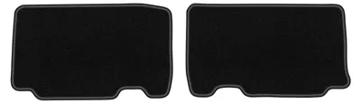 Produktbild von Velours-Fußmatten Hinten für Toyota RAV4 IV 2013-2019 (Hybrid) – 2-tlg, Schwarz, passgenau – Wielganizator LUX