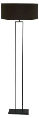 Produktbild von Steinhauer - stehlampe - Stang - schwarz - leinen metall - Ø 50cm - E27 - 3962ZW