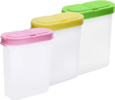 Produktbild von Gewürzdosen Gewürzbehälter Schüttdosen Gewürzdosen mit Doppeldeckel Gewürzlöchern mit Zwei Entladungsöffnungen für Gewürze,Salz,Zucker,Pfeffer Verwendet,Gewürze in der Küche oder Grillen im Freien