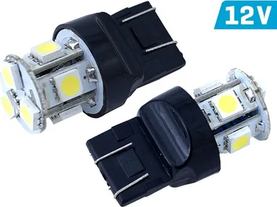 Zdjęcie produktu dla Żarówka VISION W21/5W (T20q) 12V 8x 5050 SMD LED, biała, 2 szt.