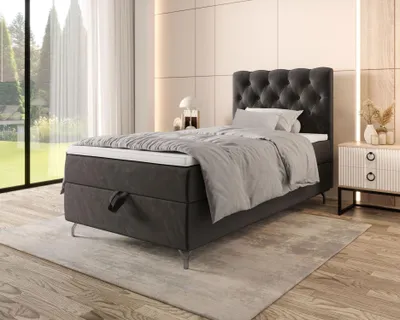 Obrázek produktu pro Čalouněná boxspringová postel 120x200 ADRIA 2 - šedá