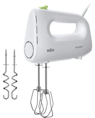 Obrázek produktu pro Elektrický mixér – BRAUN – HM1100WH MultiMix 1 – 450 W – 4 rychlosti + turbo – bílý