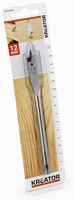 Obrázek produktu pro KREATOR KRT010804 - Plochý vrták do dřeva 12 x 152 mm