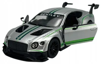 Produktbild von Kinsmart Bentley Continental GT3 silber Metallmodell 1:38