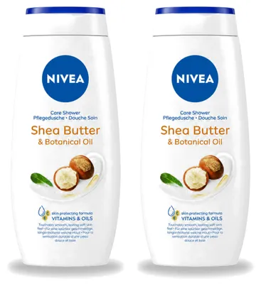Obrázek produktu pro 2 x Nivea sprchový gel s bambuckým máslem a rostlinnými oleji - 250 ml - výhodná balení - 2 kusy