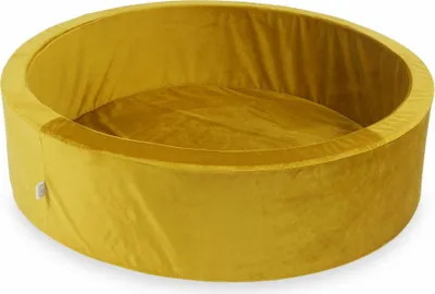 Produktbild von Bällebad 110x30 Samt Gold – Ohne Bälle / Ohne Bälle