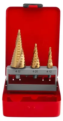 Produktbild von Spiralstufenbohrer-Set (3-teilig)