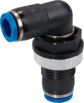 Produktbild von Schott-Winkel-Steckverschraubung, Schlauch 8mm, STVS-QSLCK-8-PA-S-M120