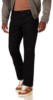Productafbeelding van A. Essentials heren slim-fit jeans - Washed denim, zwart, maat 32W / 33L