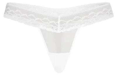 Immagine prodotto di Slip a string da donna, decorato con delicata pizzo - Slip a string per donna