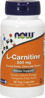Produktbild von NOW Foods - L-Carnitin, 500mg, 60 Kapseln