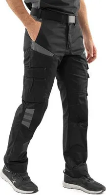 Produktbild von Fristads Hose 2552 STFP 129484, Farbe:schwarz/gelb, Größe:D116