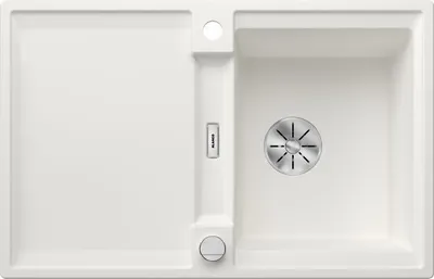 Produktbild von BLANCO ADIRA 45 S Einbauspüle SILGRANIT weiß ab 45 cm mit Ablauffernbedienung, mit Zubehör - inkl.