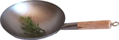 Produktbild von Wok Pfanne 30 cm Ø runder Boden zum Aufhängen mit Holzgriff und Öse, AAF Nommel®
