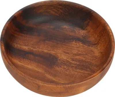 Obrázek produktu pro Dřevěná miska na svačinu, mísa na ovoce, mísa na salát, mísa na polévku pro domácnost, kavárna, 12 x 3,5 cm