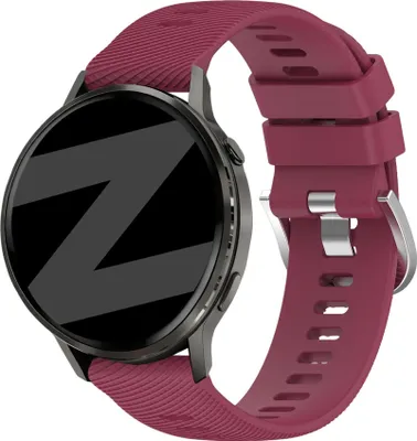 Produktbild von Bandz Silikonarmband „Deluxe“, passend für Garmin Vivoactive 4s / Vivomove 3s / Venu 4 (41 mm) / Venu 3s / Venu 2s / Forerunner 265s – Blau