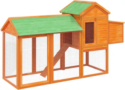 Obrázok produktu pre vidaXL Kurník hnedý 193x65x117 cm Borovicový masív