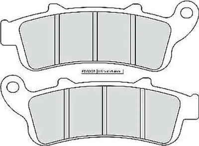 Productafbeelding van FERODO FDB2075EF remblokken, set voor achter, voor HONDA MOTORCYCLES GL