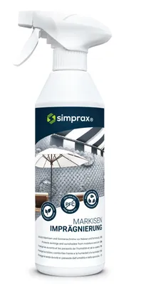Produktbild von simprax® Markisen Imprägnierung 500ml Imprägnierspray Imprägniermittel Markise Sonnenschirm UV-stabil