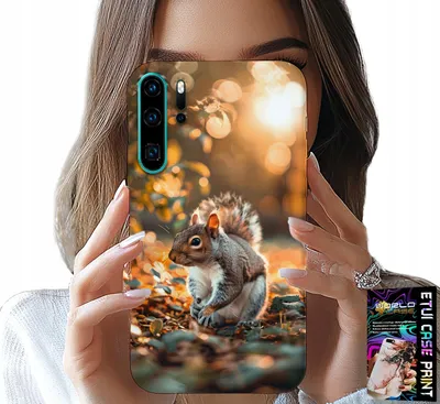 Obrázok produktu pre Puzdro Pre Huawei P30 Pro - Roztomilá Veverička, Puzdro S Vlastným Dizajnom