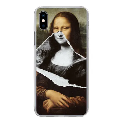 Produktbild von MuchoWow® Handyhülle Schutzhülle Hülle für iPhone Xs Mona Lisa - Da Vinci - Kunst Silikon Softcase Handy Hülle - Handytasche