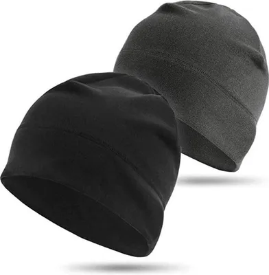 Produktbild von Jumada's - Beanie - Mütze - 2er-Set - Schwarz und Grau - Einheitsgröße
